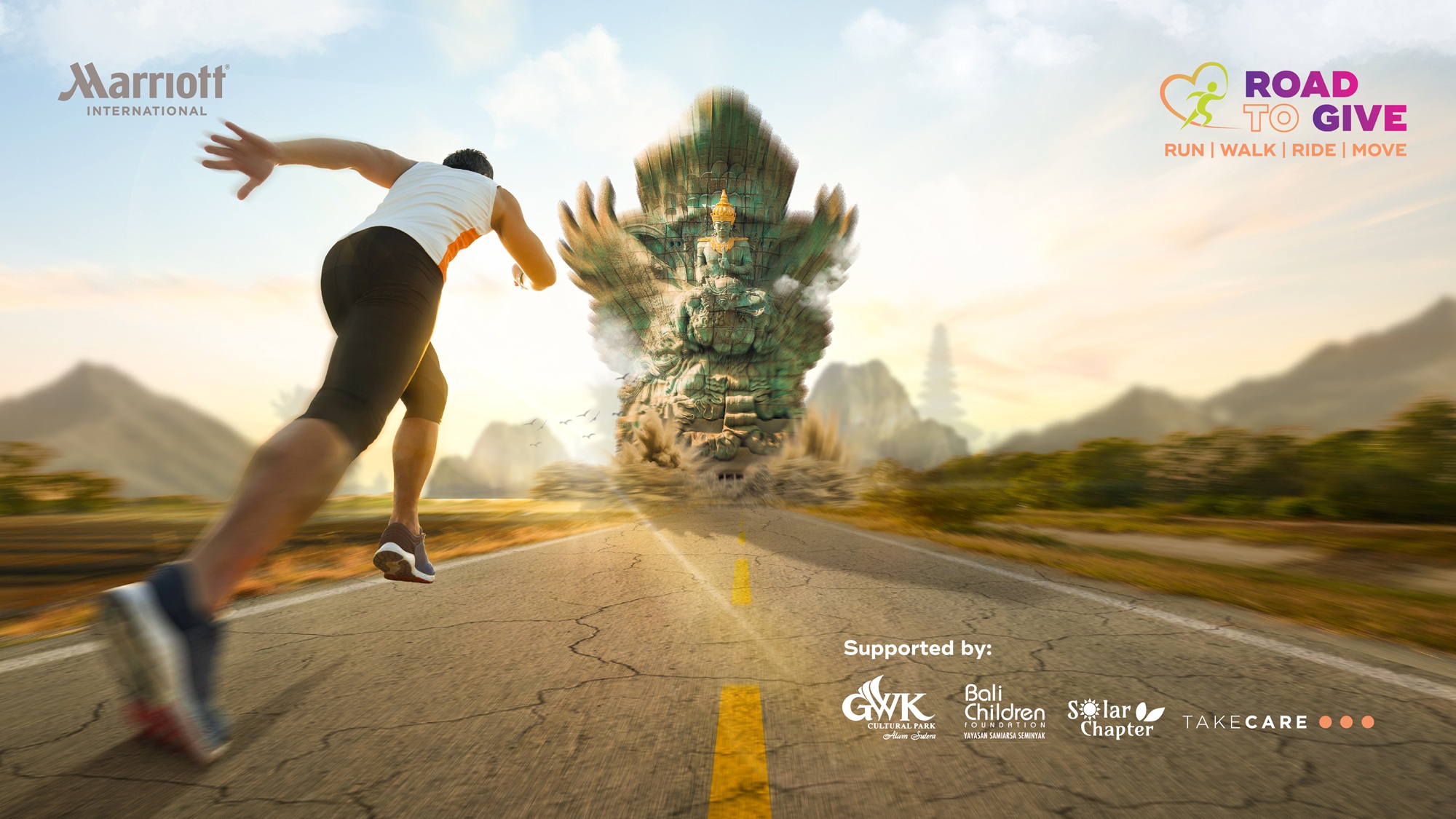 Road To Give runners at GWK